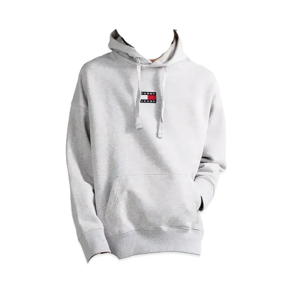 TOMMY HILFIGER TJM Tommy Badge Hoodie "Gray"