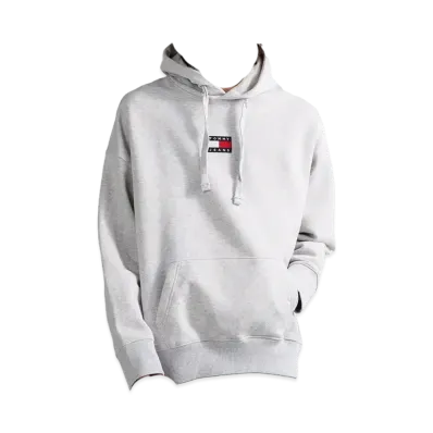 TOMMY HILFIGER TJM Tommy Badge Hoodie "Gray"