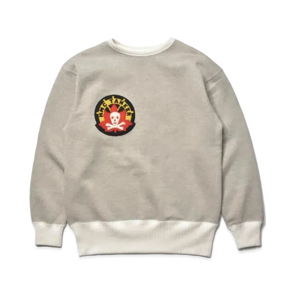 THE REAL McCOY'S Military Print Sweatshirt / Hmc Tanker "Oatmeal"