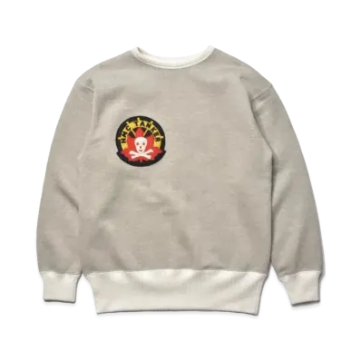 THE REAL McCOY'S Military Print Sweatshirt / Hmc Tanker "Oatmeal"