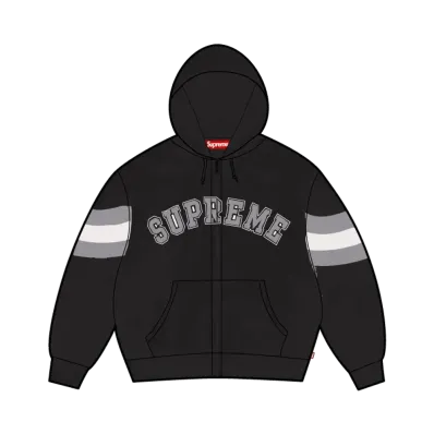 Supreme Filled Zip Up Hooded Sweatshirt "Black"