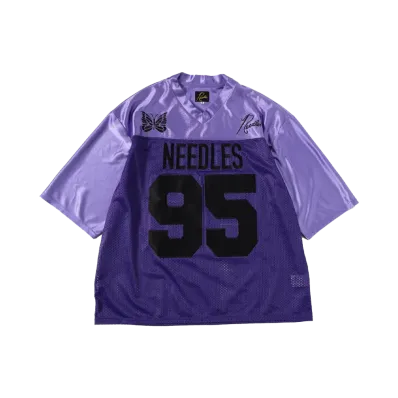NEEDLES x BEAMS 別注 Football T-Shirt "Purple"