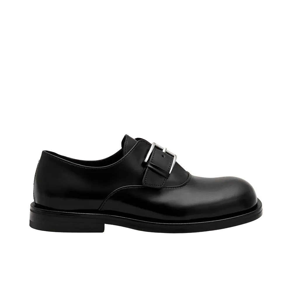 AMI PARIS Cow Leather Monk Strap Shoes "Black"