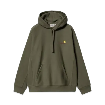 Carhartt WIP Hooded Americanscript Sweatshirt "Dark Olive"