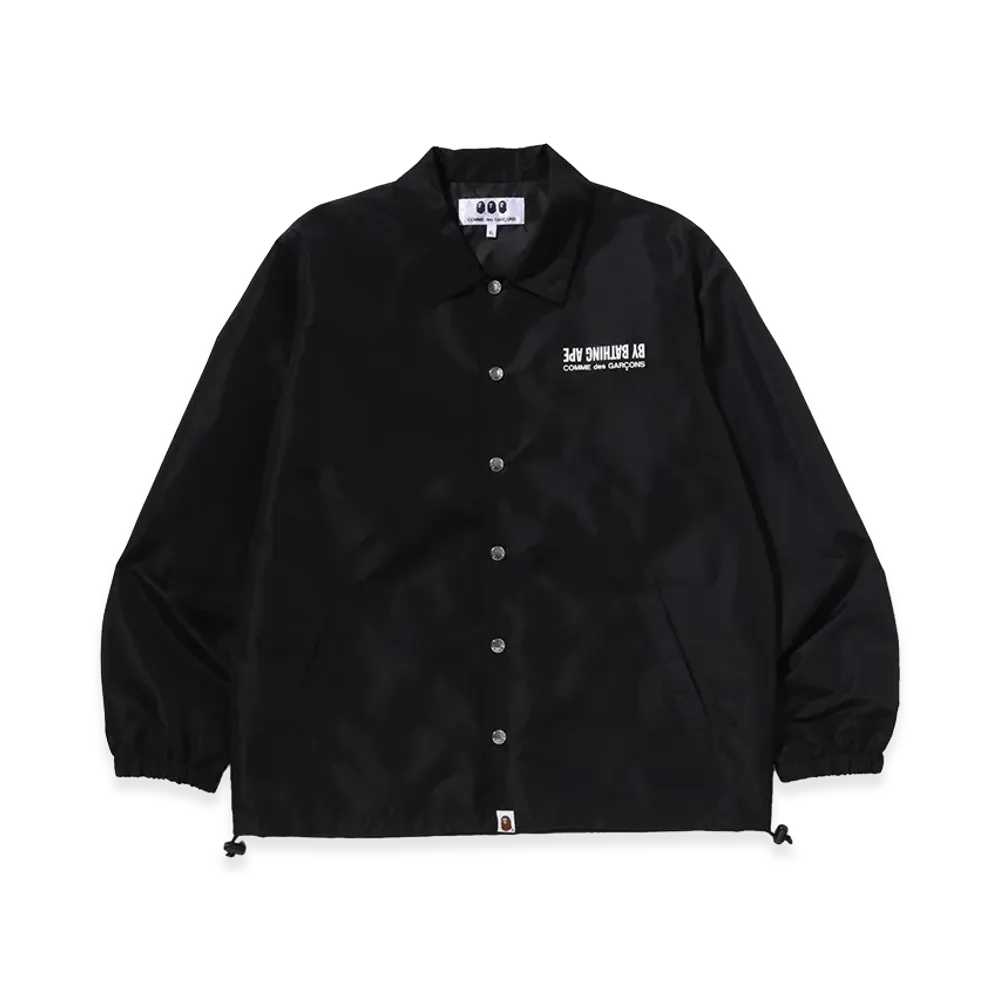 A BATHING APE x COMME des GARCONS Coach Jacket "Black"