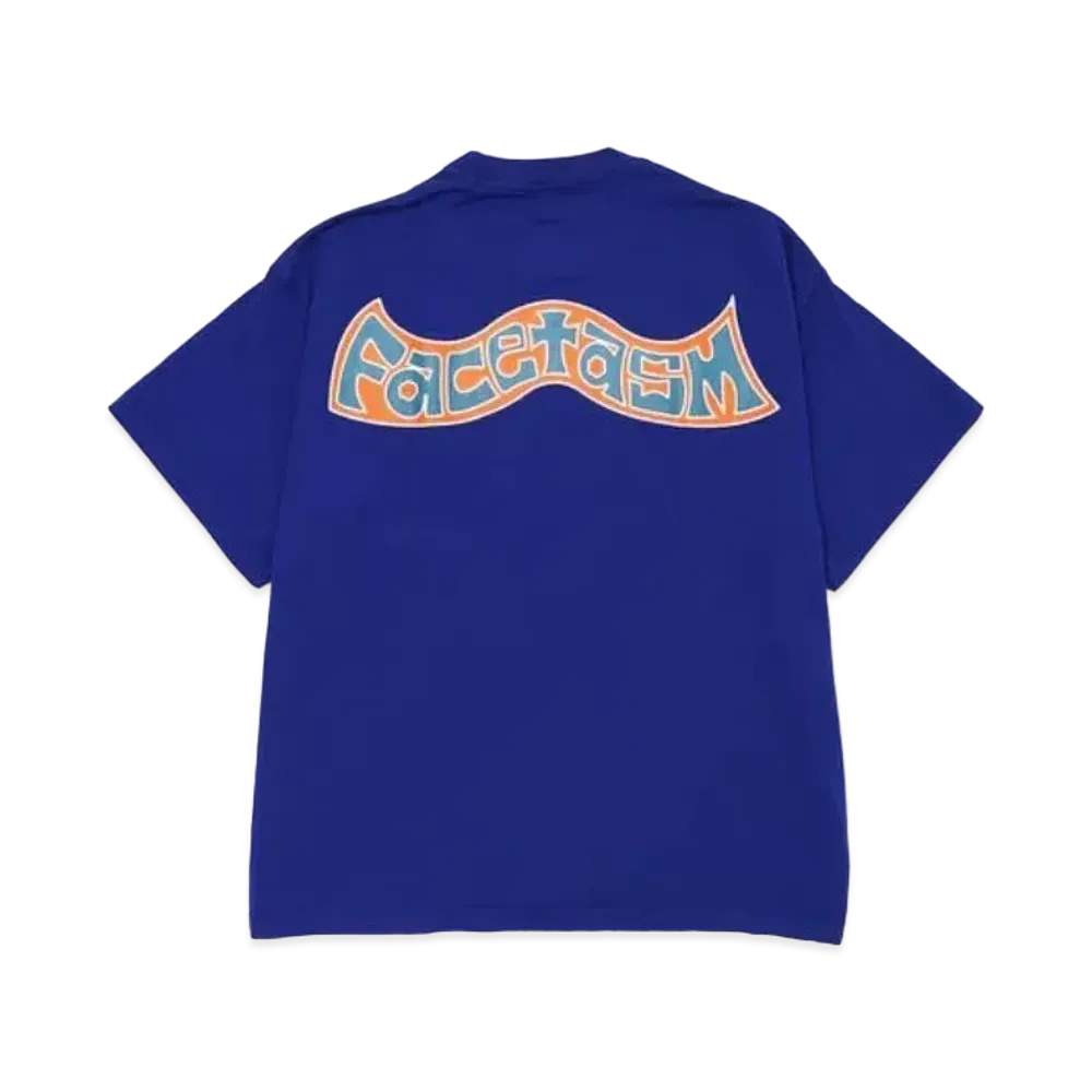 FACETASM 90s Graphic Big Tee "Blue"
