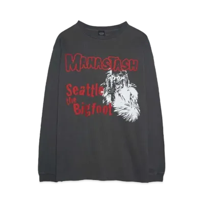 MANASTASH PUMICE L/S TEE BIGFOOT "BLACK"