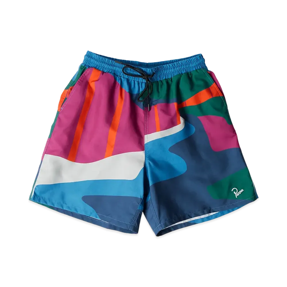 by Parra The Festival Fence Swim Shorts "Blue"