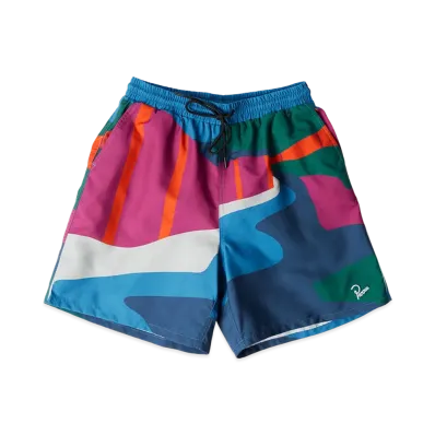 by Parra The Festival Fence Swim Shorts "Blue"
