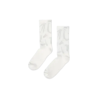 ARC'TERYX Synthetic Mid Grotto Sock "White/Pearl Gray" X000010466