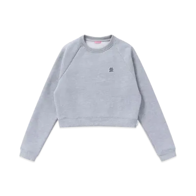 BlackEyePatch Small OG Label Raglan Crew Sweat "Heather Gray"