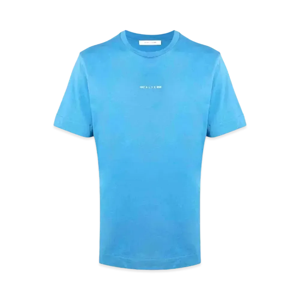 1017 ALYX 9SM Logo-Print Cotton T-Shirt "Blue"