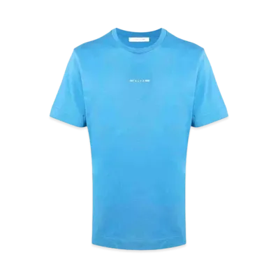 1017 ALYX 9SM Logo-Print Cotton T-Shirt "Blue"