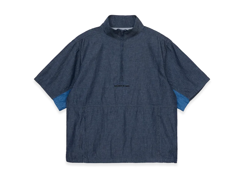 GDC x malbon Pine Windshirt S/S "Navy"