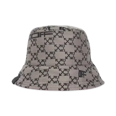 Off-White Monogram Reversible Bucket Hat "Brown/Fuchsia"