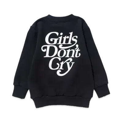Girls Don't Cry Sweat Crew (100-130size) "Black" / VERDY