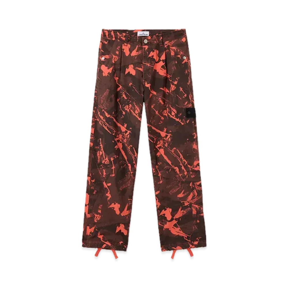 Stone Island 3100028 Scan Camo On Stretch Ripstop-OVD "Black"