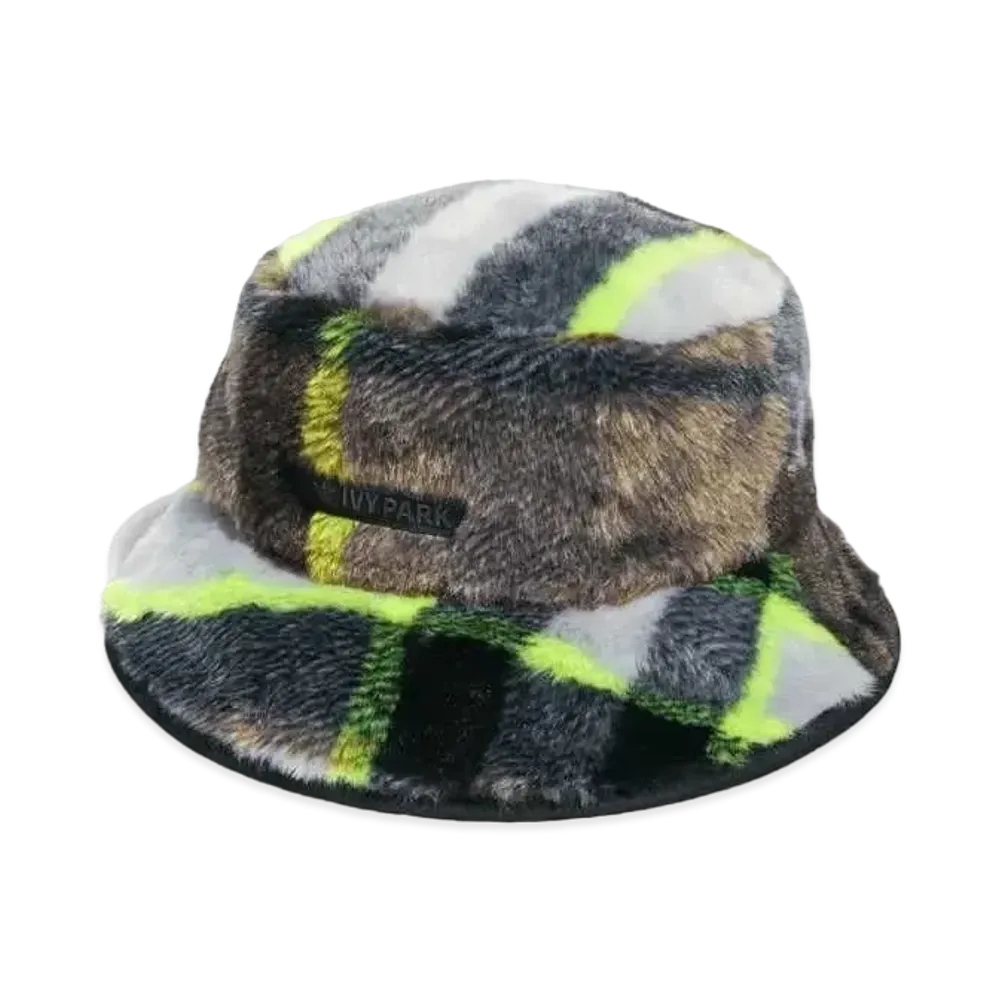 ADIDAS x IVY PARK REVERSIBLE BUCKET HAT "Wild Pine/Grey/Black/Green"