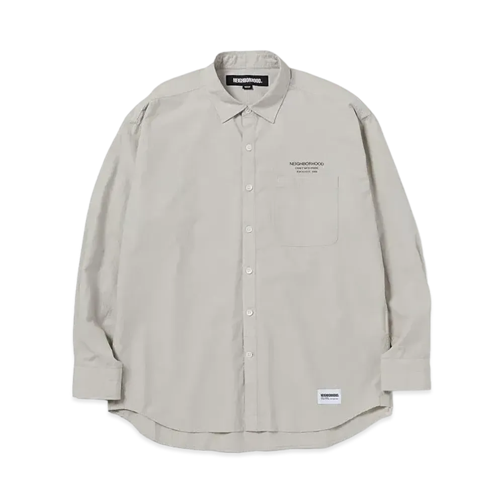 NEIGHBORHOOD 24SS Trad Shirt LS "Beige"