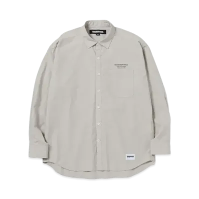 NEIGHBORHOOD 24SS Trad Shirt LS "Beige"