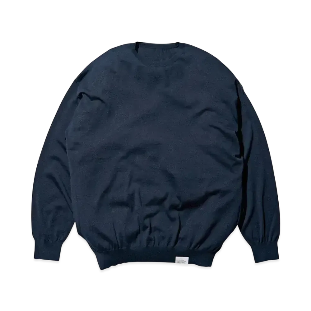 FreshService Tech High Gauge Crew Neck Knit "Navy"