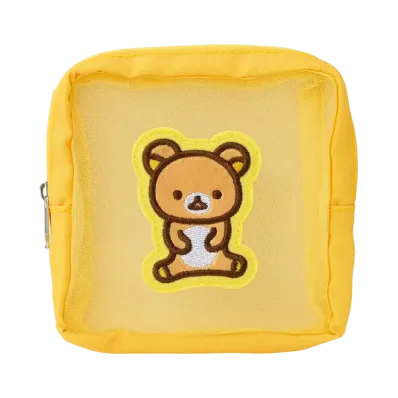 BANDAI "Ichiban Kuji" -Chokotto San-X Universe- A Prize Mesh embroidered pouch, Rilakkuma