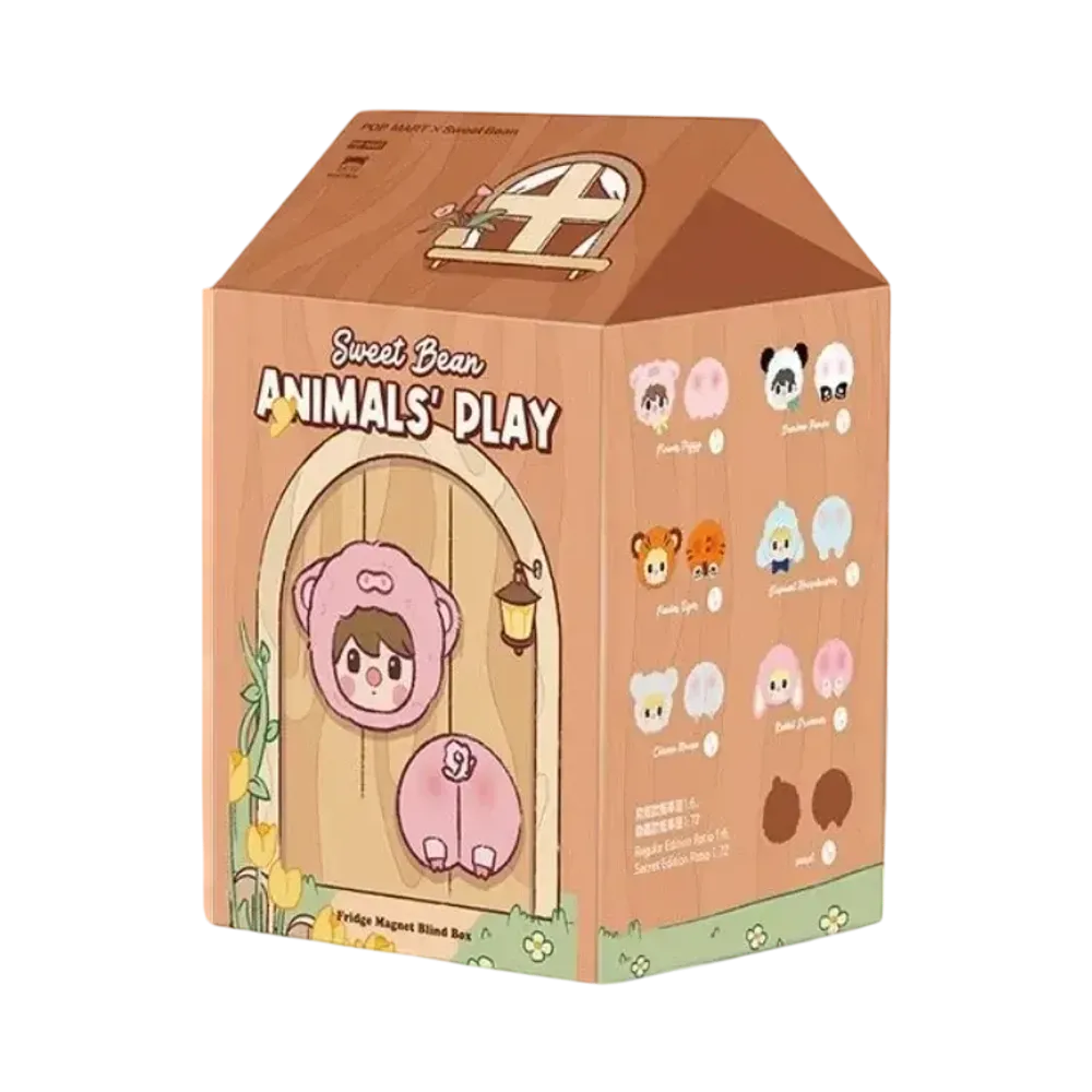 POP MART Sweet Bean Animal Pretend Series Plush Fridge Magnet [Piece]