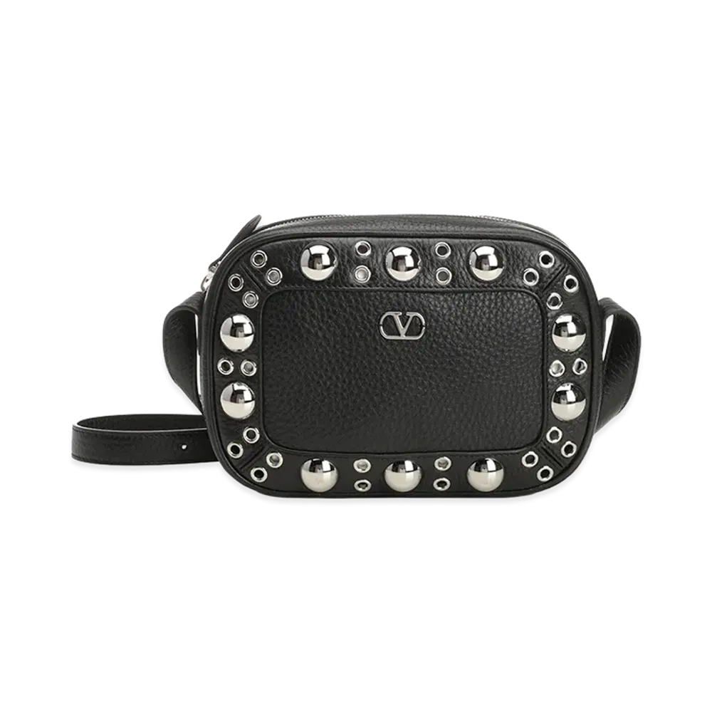 Valentino "Nellcote" Chain Shoulder Bag "Black"