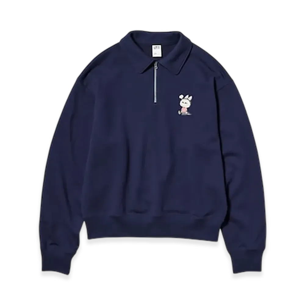 Uniqlo UT x POP MART Half-Zip Sweatshirt "Navy"