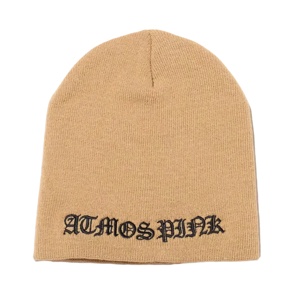 atmos pink Logo Beanie "Beige"