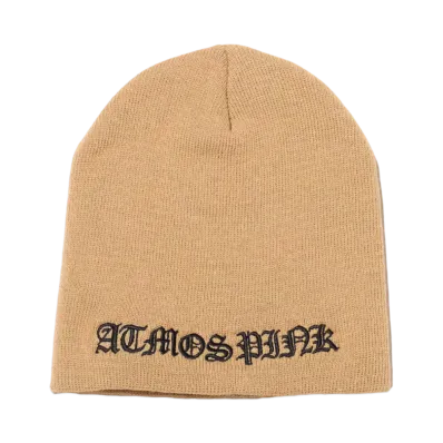 atmos pink Logo Beanie "Beige"