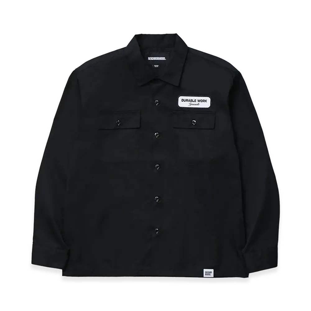 NEIGHBORHOOD Classic Work Shirt LS-1 "Black"