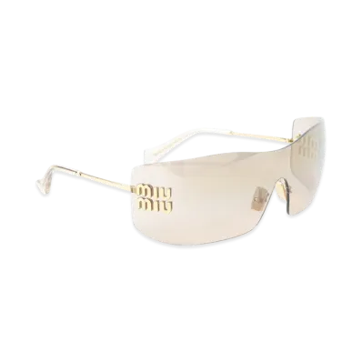 MIU MIU Women's Eyewear Acetate Sunglasses "Gold"
