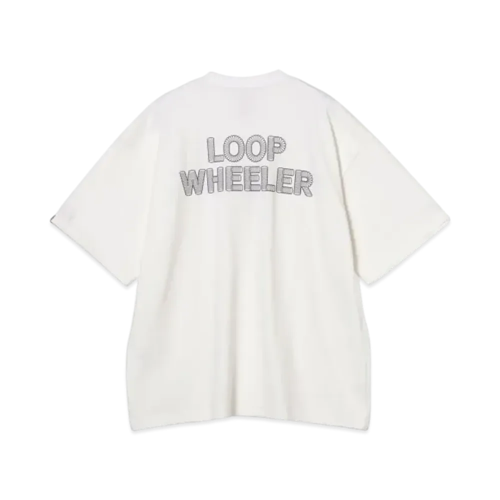 BEAMS JAPAN x LOOPWHEELER Loose Fit Print T-Shirt "White"