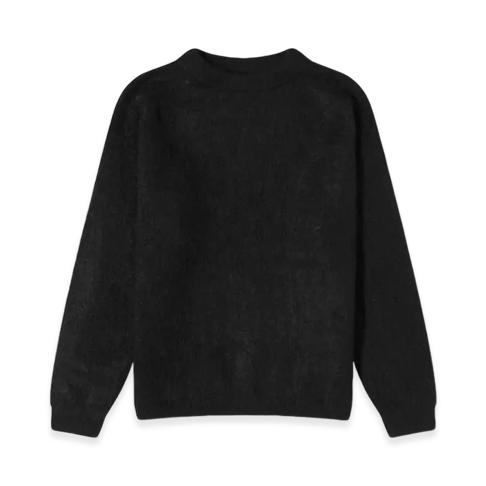 Acne Studios Crew Neck Wool Mohair Jumper "Black"
