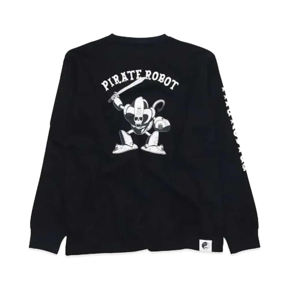 Peace and After x Dragon Ball Pirate Robot Long Sleeve T-Shirt "Black"