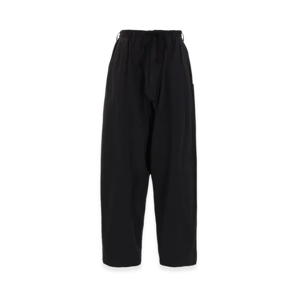 S'YTE Brushed Washer Finish Broad Sarouel Pants "Black"
