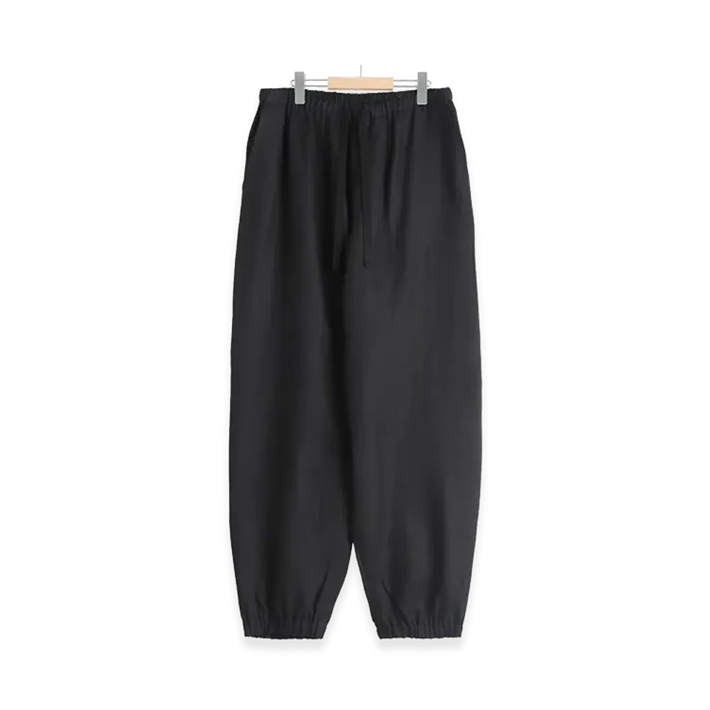 COMOLI Kanapa Drawstring Pants "Black"