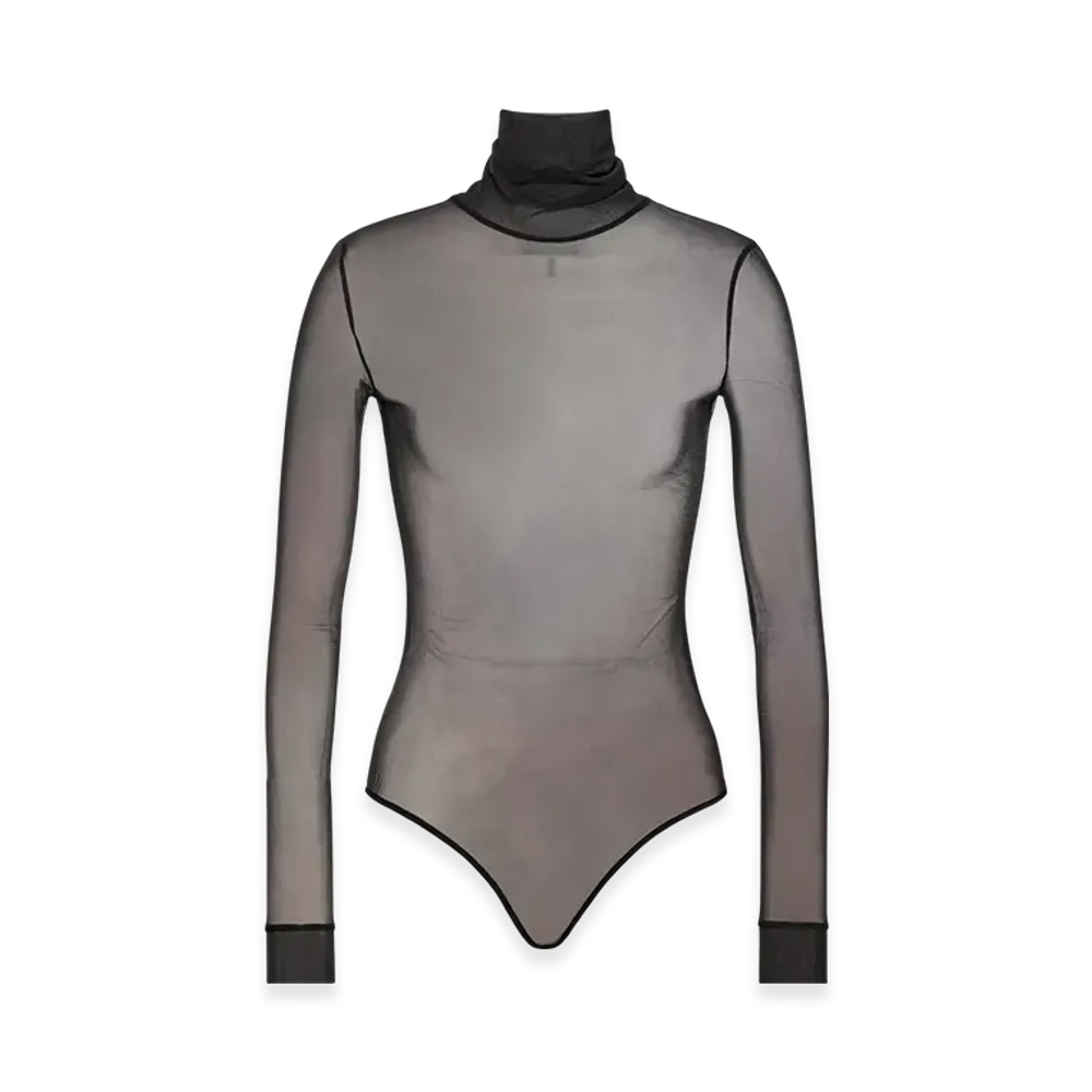 Maison Margiela Women's Sheer Bodysuit "Black"