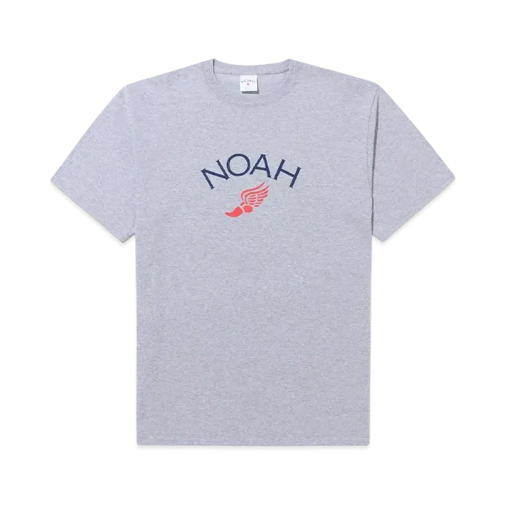Noah Winged Foot Logo Tee "Hether Grey"