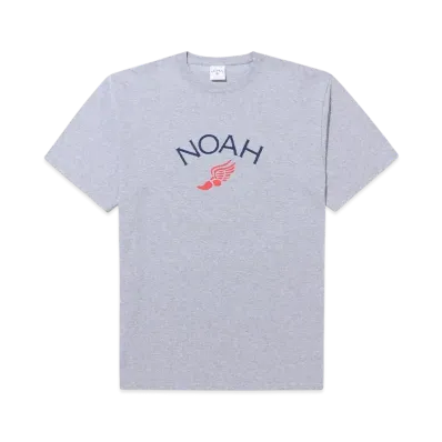 Noah Winged Foot Logo Tee "Hether Grey"