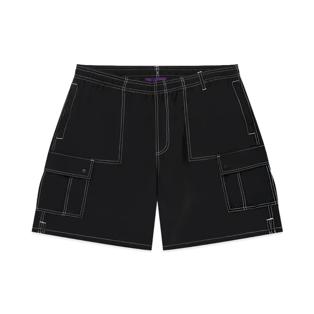 BlackEyePatch 3 Letter OE Cargo Swim Shorts "Black"