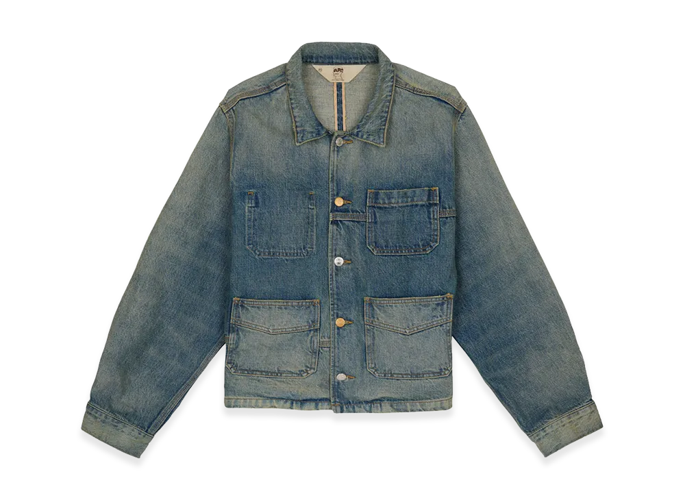 A.P.C. x Brain Dead Selvedge Chore Jacket "Washed Indigo"