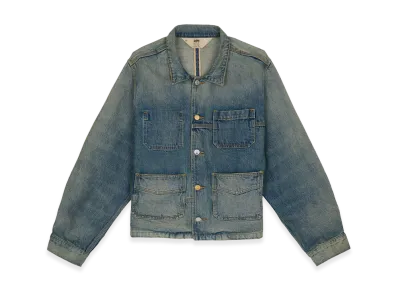 A.P.C. x Brain Dead Selvedge Chore Jacket "Washed Indigo"