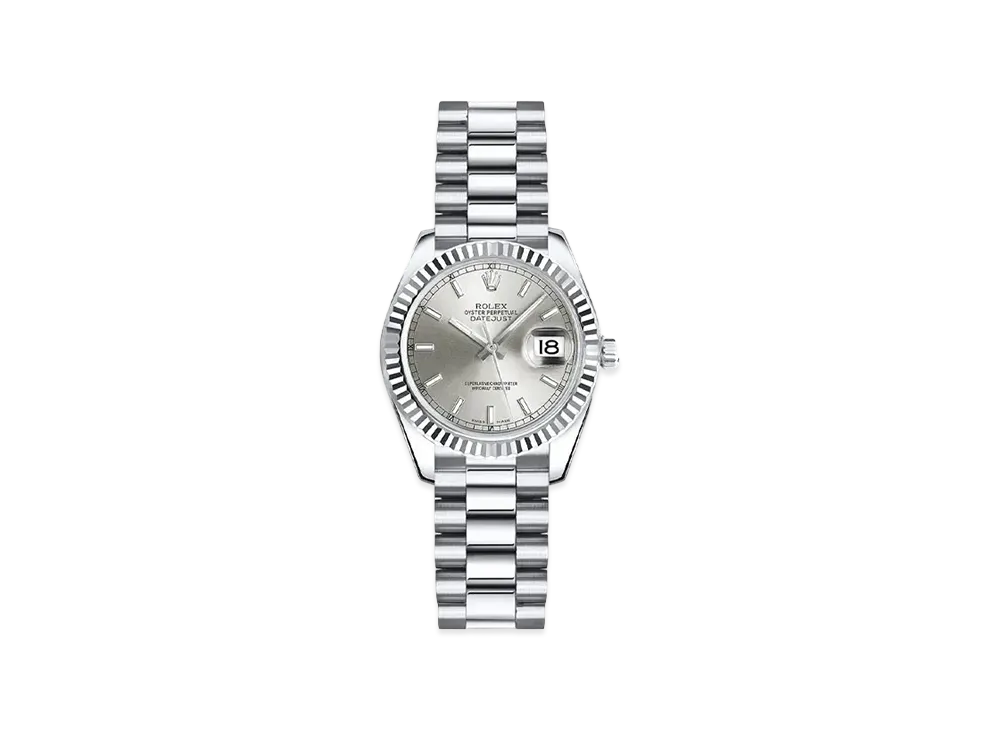 ROLEX Lady-Datejust "Silver/White Gold"