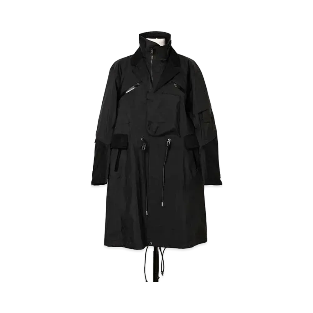 sacai / ACRONYM TRENCH COAT "Black"