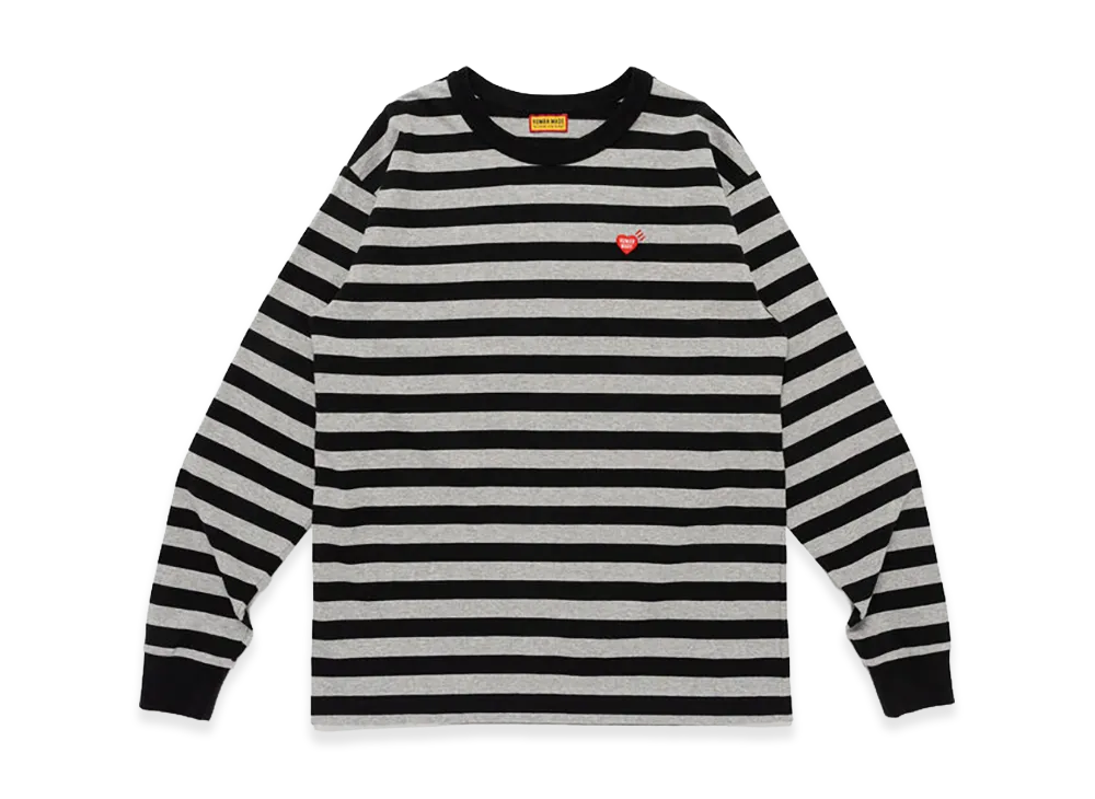 HUMAN MADE Striped L/S T-Shirt "Gray"