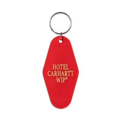 Carhartt WIP Hotel Keys Keychain "Scarlet / Winter Spice"