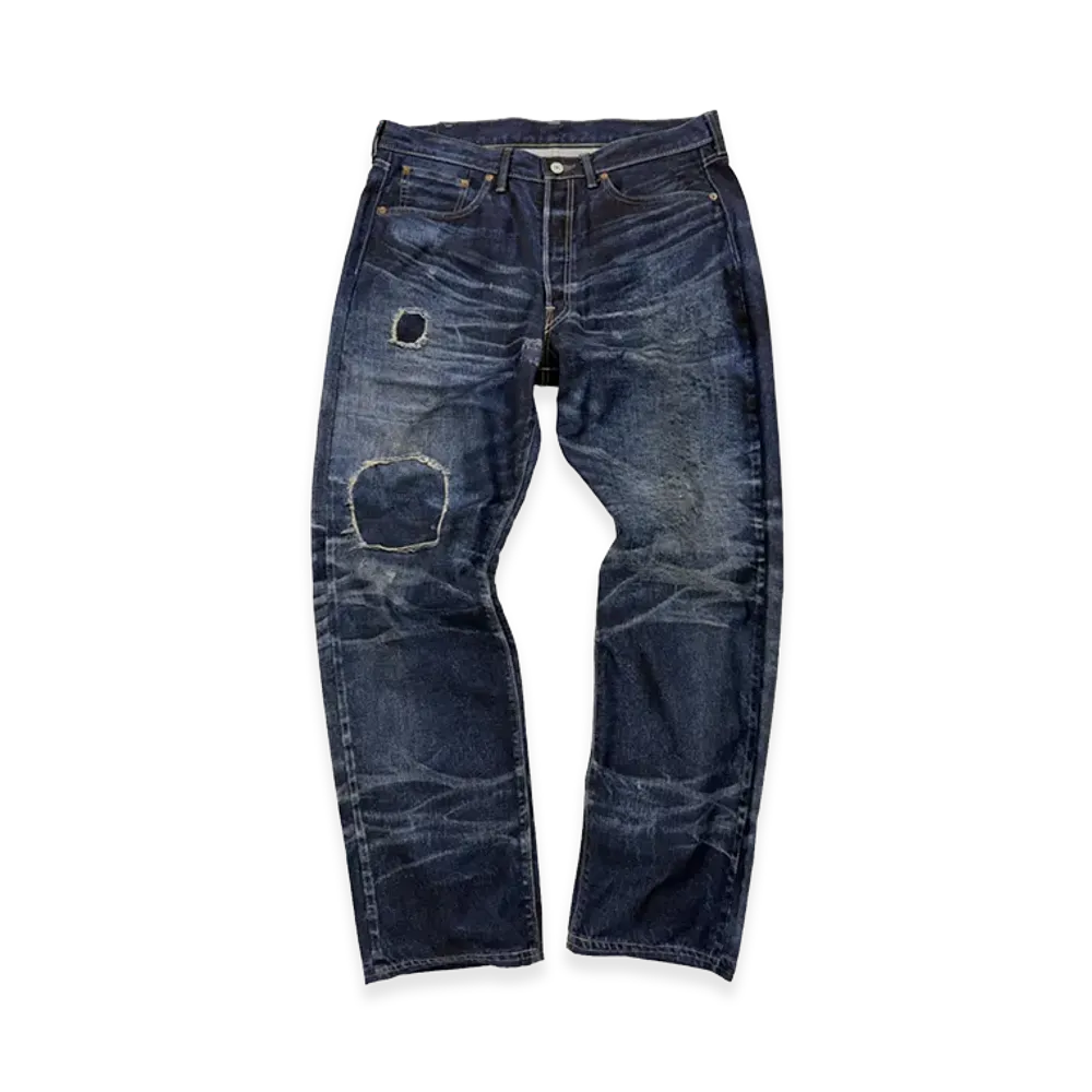 eYe JUNYA WATANABE MAN x New Manual Denim Print Pants "Indigo"