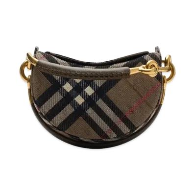 Burberry Women's Bridle Clutch Bag "Brush Brown"